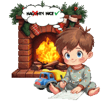 Naughty Or Nice Christmas Sticker