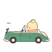 Driving On My Way Sticker by Simian Reflux