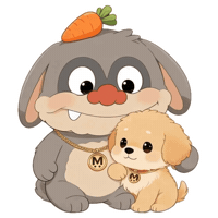 Waving Dog Day Sticker