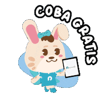 Rabbit Deer Sticker by Accurate Indonesia