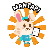 Rabbit Deer Sticker by Accurate Indonesia