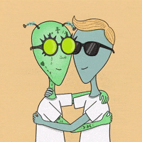 Come Here I Love You GIF by Lonely Aliens