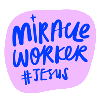 Miracle Worker Jesus Sticker