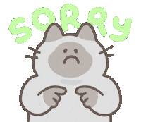 Sad Cat Sticker