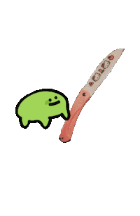 Beware Hello Kitty Sticker by TeaBag