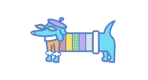 Pride Sausagedog Sticker by MSCroasters
