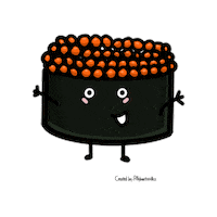 Happy Sushi Sticker
