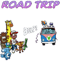 Explore Road Trip Sticker by VeeFriends