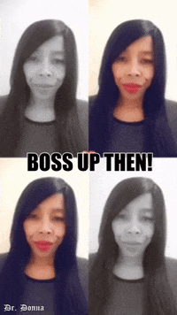 square up the boss GIF by Dr. Donna Thomas Rodgers