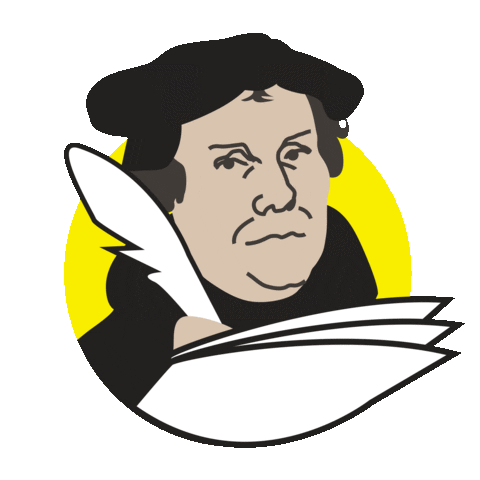 Martin Luther Sticker by evangelisch.de