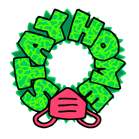 Stay Home Merry Christmas Sticker by INTO ACTION