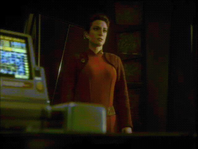 igmegalingan giphyupload deep space nine sisko major kira GIF