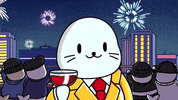 Celebrate Happy New Year GIF by Sappy Seals