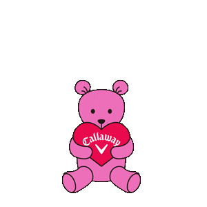 love_callaway golf bear golfer 熊 Sticker