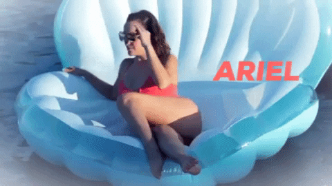 LorenaLeigh giphygifmaker sunglasses mermaid shell GIF