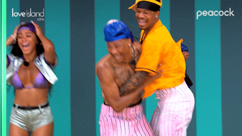 Excited Love Island GIF by Peacock
