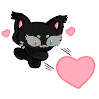 budjifriends cats hearts kiki sending love Sticker