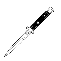Tattoo Knife Sticker by Relo GIFS