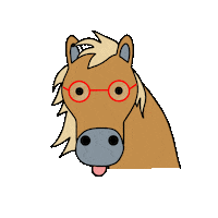 Illustration Horse Sticker