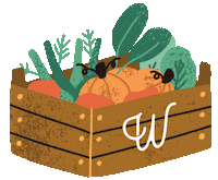 Pumpkin Vegetable Sticker by wildbalance