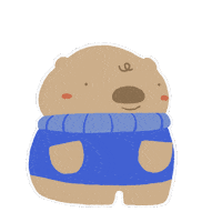 lewiebearr happy dancing bear dancing bear Sticker