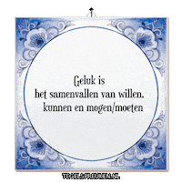 Geluk Keuze Sticker by Tegelspreuken.nl