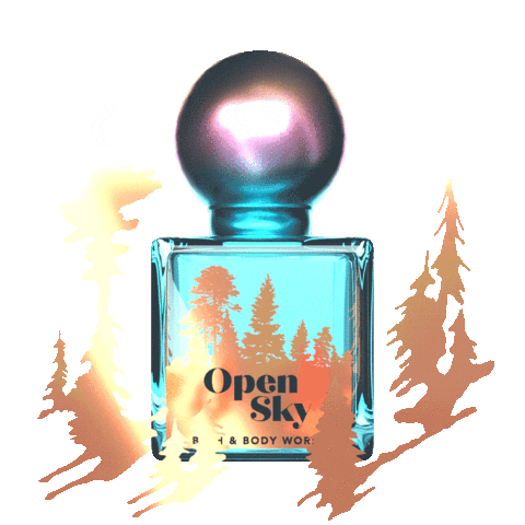 Open Sky Trees Sticker by Bath & Body Works