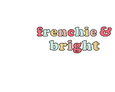 French Bulldog Sparkle Sticker by frenchiefriendsbrand