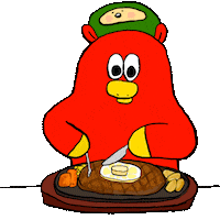 Hungry Food Sticker by Gunmaunofficial