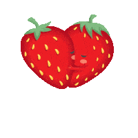strawberry love Sticker by DBS Bank Ltd