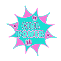 lilyfrilly girl power princess bows hairbows Sticker