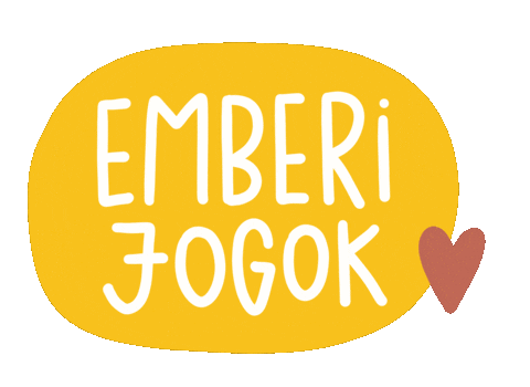 Jog Ember Sticker by Társaság a Szabadságjogokért