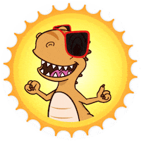 Summer Dinosaur Sticker by Fernbank Museum