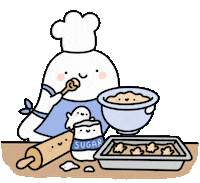 Baking Cookie Dough Sticker by KiraKira