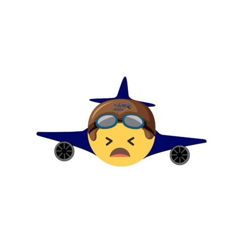 Sad Face Aeronautica Sticker by Feria Aeroespacial Mexico