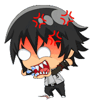 angry Sticker by Sammy_Krizpy