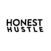 honesthustle logo hustle honest wordmark Sticker