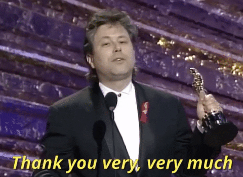 thank you very very much alan menken GIF by The Academy Awards