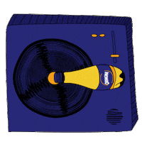 happy record player Sticker by Krombacher