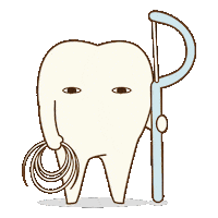 dental_sozai cleaning tooth 歯 掃除 Sticker