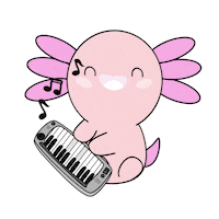 pink singing Sticker by Axol and Friends