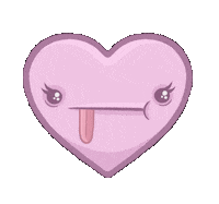 iuliamunteanu heart pink lick heart beat Sticker