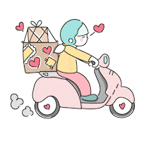 Delivery Moto Sticker by Estúdio Amei
