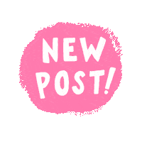 Pink New Post Sticker