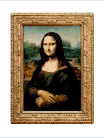 Mona Lisa Art GIF by ElmonX