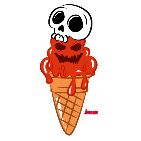 Assuan giphyupload halloween helado concepcion Sticker