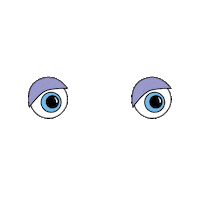 eyes watching Sticker by Carolyn Figel