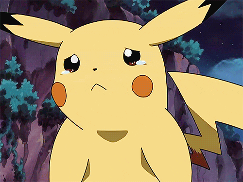 pokemon pickachu crying GIF