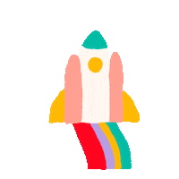 Rainbow Space Sticker by Halcyon Nights