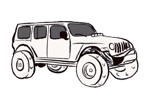 Jeep Wheeling Sticker by Roco 4x4